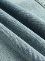 High Street Washed And Worn Denim Hoodie - 1464