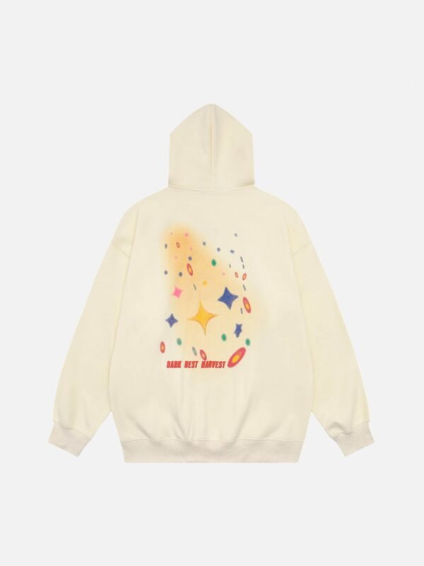 Star Letter Hooded Sweatshirt