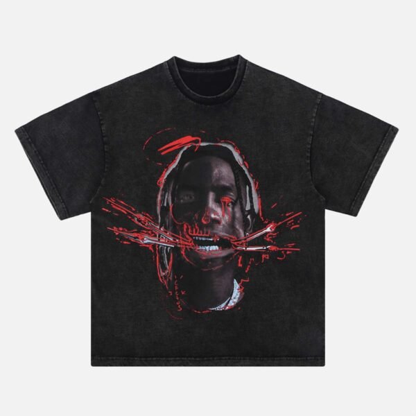 European And American Hip-hop Spoof Fun Characters Short-sleeved T-shirt -1443