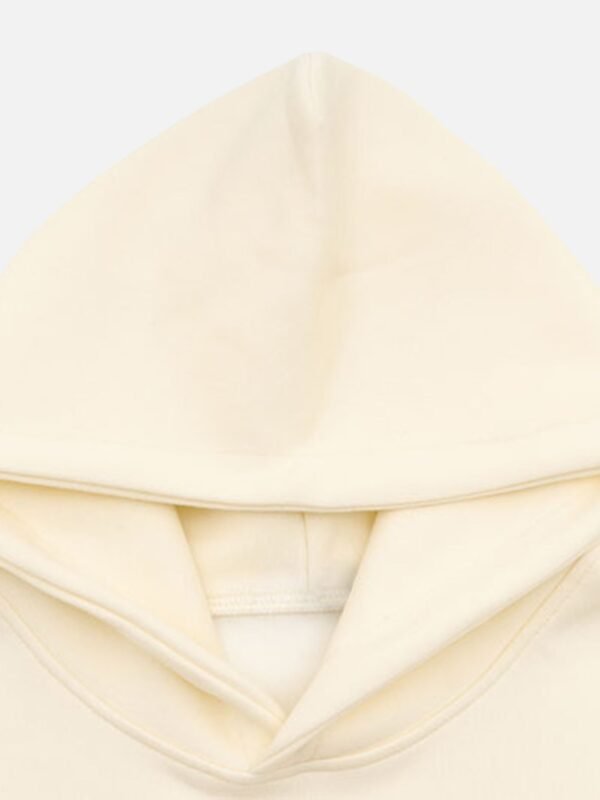 Pentagram Letter Embroidered Hooded Sweatshirt