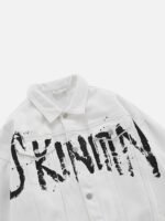 American Street Personality Loose Vintage Lapel Denim Jacket