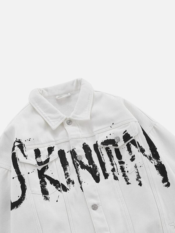 American Street Personality Loose Vintage Lapel Denim Jacket