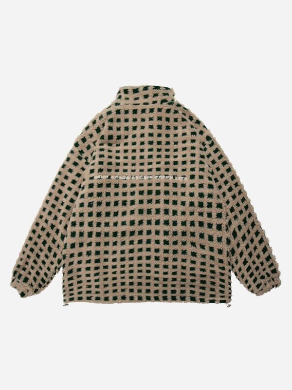 Lamb's Wool Vintage Plaid Jacket