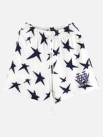 Mesh Hole Peplum Shorts