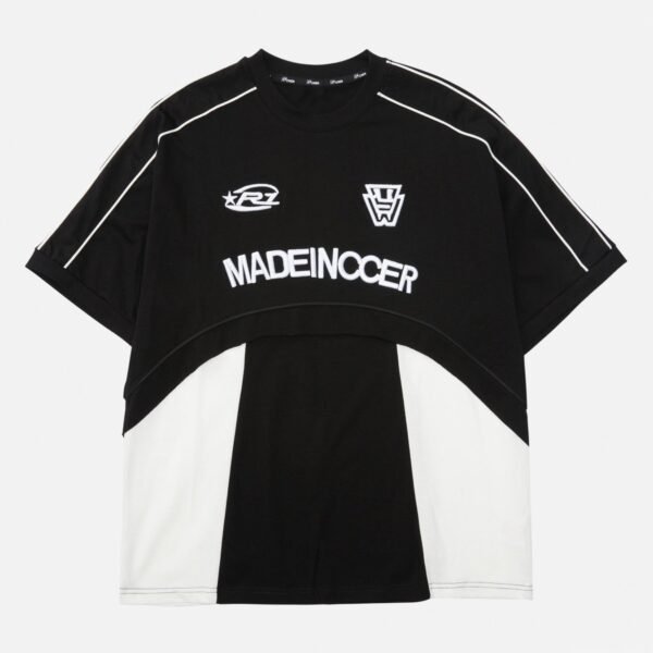 Embroidered Panel T-shirt -1587