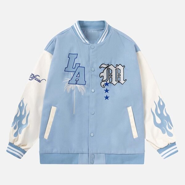Alphabet Embroidery Flame Baseball Jerseys