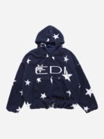 Loose Square Fleece Hoodie