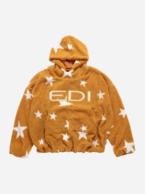 Loose Square Fleece Hoodie