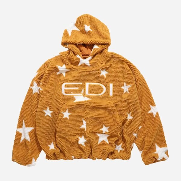 Loose Square Fleece Hoodie