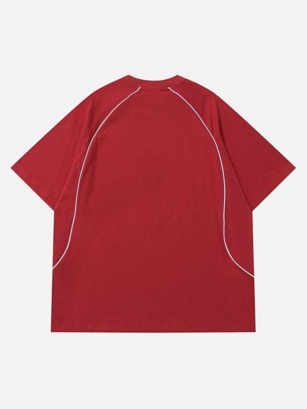 Retro Letter Print T-shirt