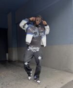 American Street Hip-hop Patchwork Embroidered Jacket -1356