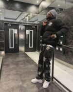 American Retro Letter Print Autumn And Winter Thickening Loose Down Jacket Couple Models -1393