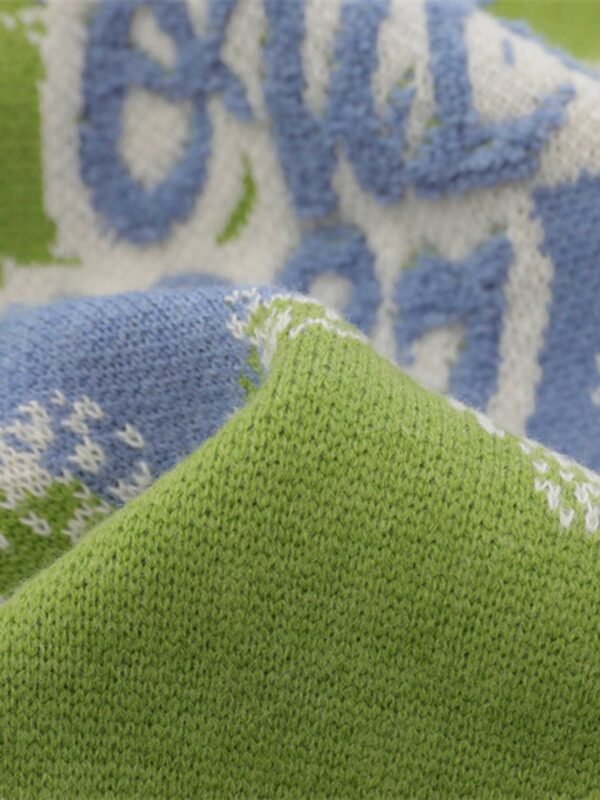 Camouflage Peplum Crew Neck Knit