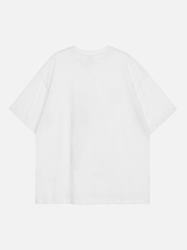 American Tide Loose Print Round Neck T-shirt -1640