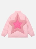 American High Street Stars Thickened With Cotton Stand-up Collar Cotton Jacket - 1560