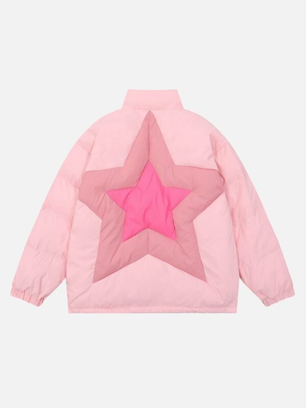 American High Street Stars Thickened With Cotton Stand-up Collar Cotton Jacket - 1560