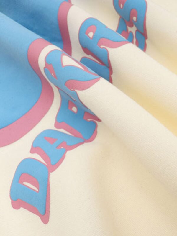 Star Letter Print Hooded Sweatshirt