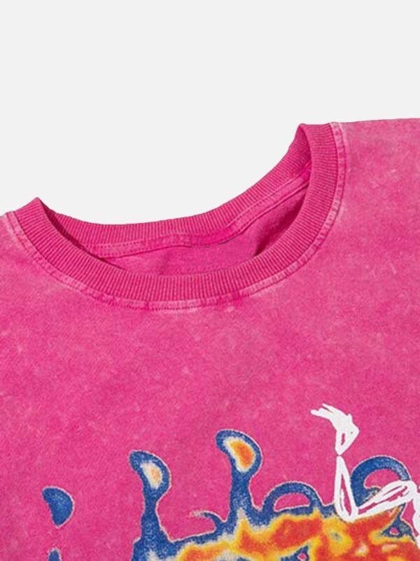 Hip-hop Letter Print Ragged Undershirt