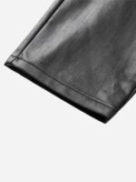 Retro Zipper Pocket Slim Straight Pants