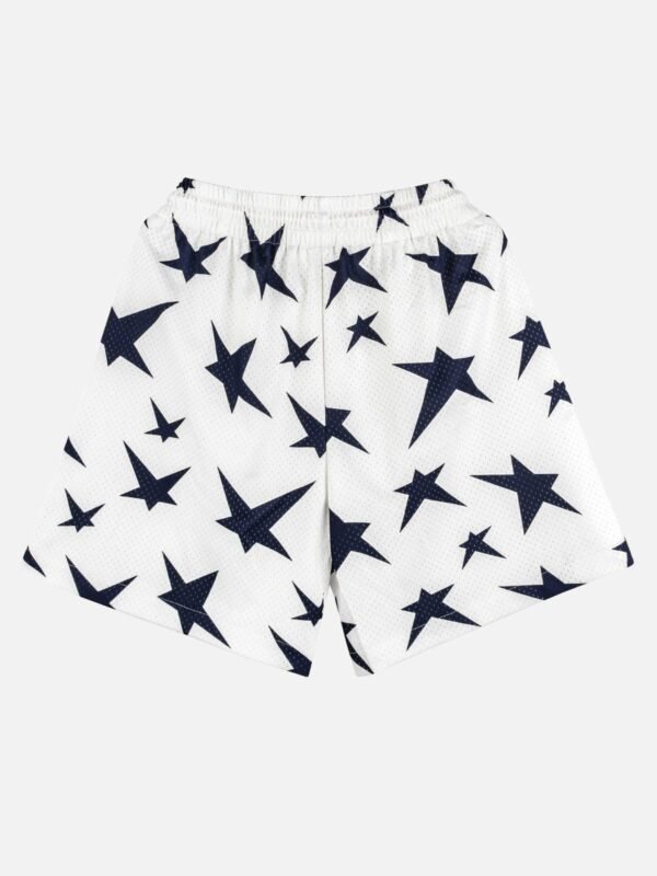 Mesh Hole Peplum Shorts