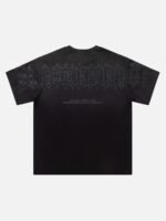 Tie-dye Gradient Letter Embroidery T-shirt - 1542