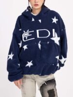 Loose Square Fleece Hoodie