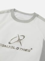 Paneled Print T-shirt -1586