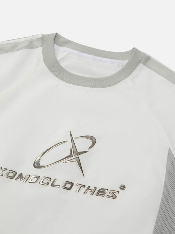 Paneled Print T-shirt -1586