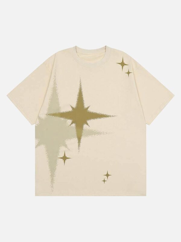 Retro Star Print T-shirt