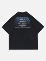 Dark Time Hourglass Print T-shirt