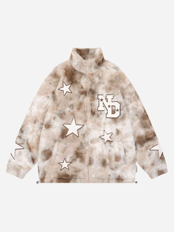 Embroidered Star Lambswool Jacket