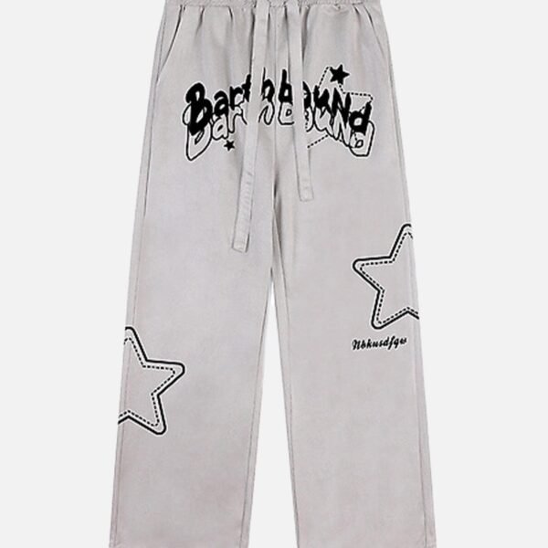 American Casual Suede Loose Pants