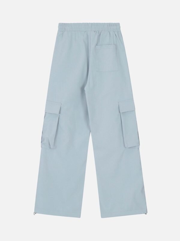 Casual Printed Straight Leg Work Pants