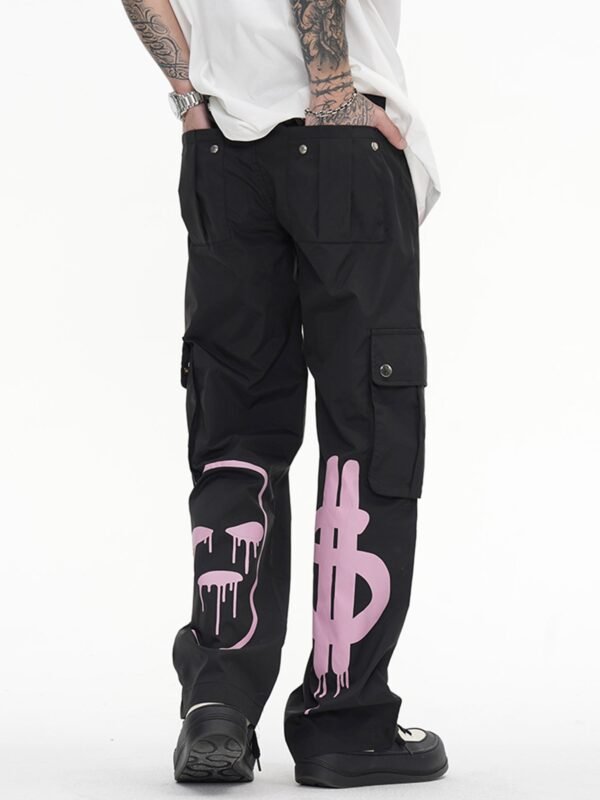 Letter Print Casual Work Pants