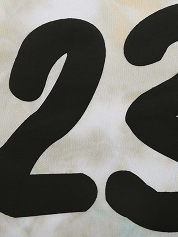 Heavy Wash Vintage Digital Print Hooded Sweatshirt