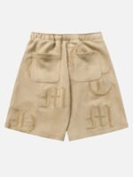 Gothic Monogram Embroidered Shorts
