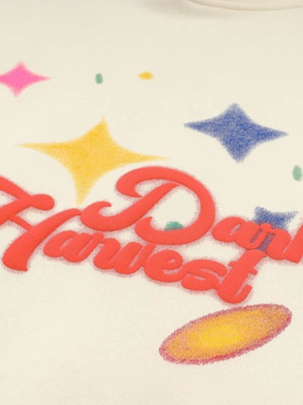 Star Letter Hooded Sweatshirt