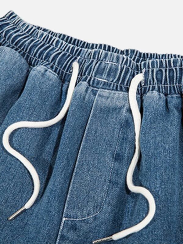 Flame Print Loose Shorts