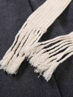 American Washed Elastic Waist Denim Casual Pants