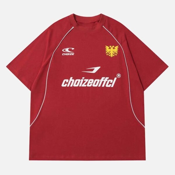 Retro Letter Print T-shirt