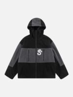 Rocking Fleece Color Blocking Zipper Jacket