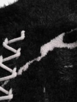 Rip Damage Design Turtleneck Knitwear Sweater - 1525