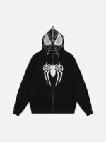 Spider Web Embroidery Eye Viewable Hoodie