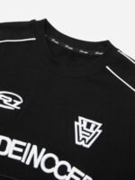 Embroidered Panel T-shirt -1587