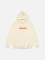 Sunset Letter Print Hooded Sweatshirt