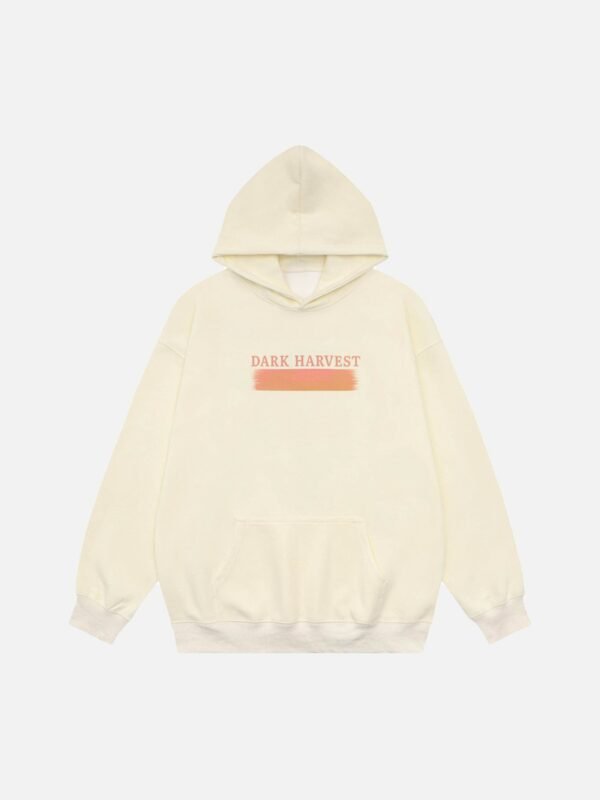 Sunset Letter Print Hooded Sweatshirt