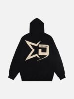 Pentagram Print Hooded Sweatshirt