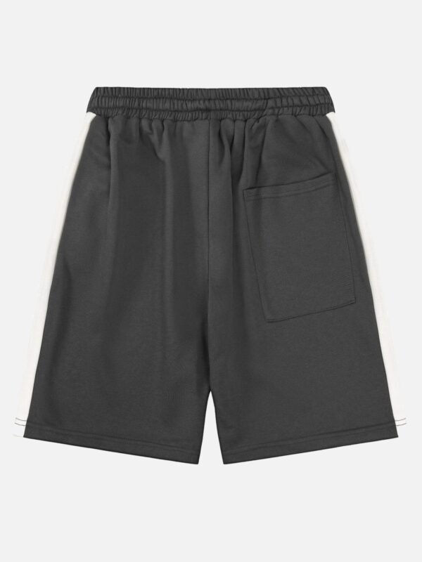 Color-coded Printed Casual Shorts