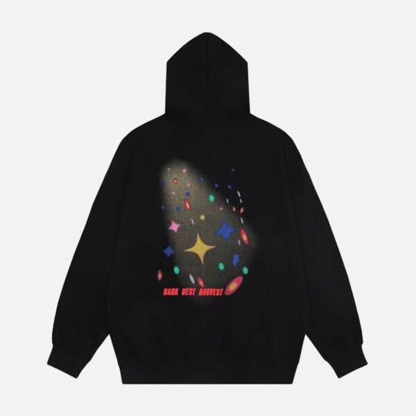 Star Letter Hooded Sweatshirt