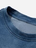 Tie-dye Gradient Letter Embroidery T-shirt - 1542